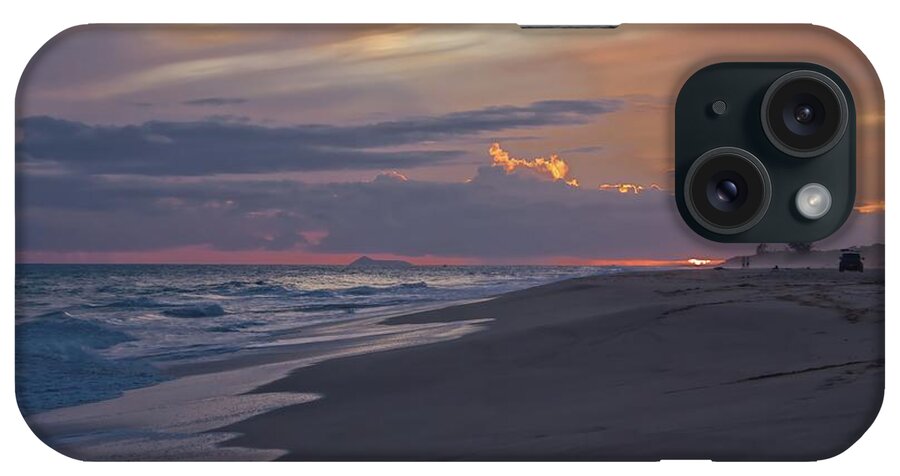 Niihau Sunset iPhone Case featuring the photograph Sunset Toward Ni'ihau Kauai by Heidi Fickinger
