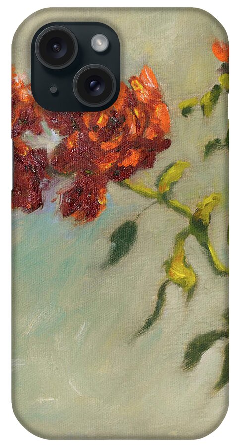 Sunshine And Roses iPhone Case featuring the painting Sunshine and Roses by Uma Krishnamoorthy