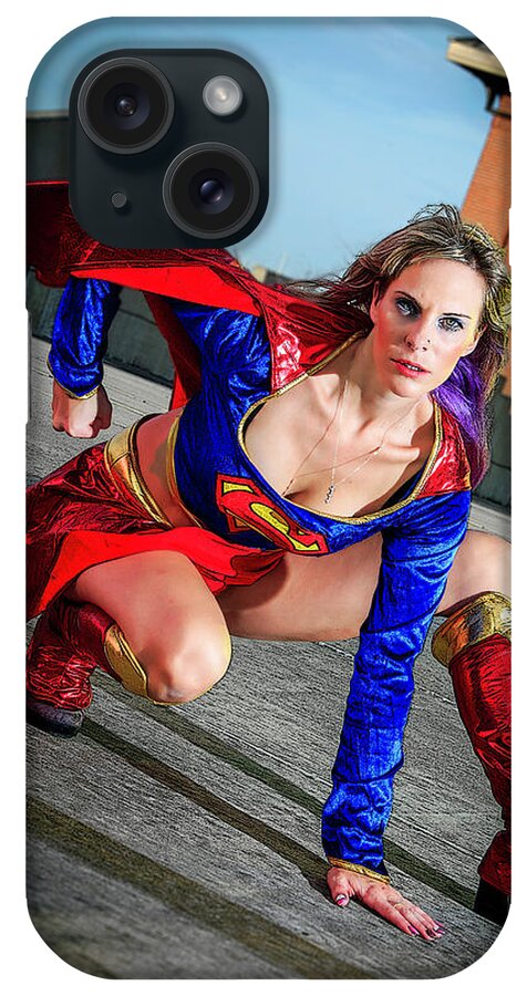 Cosplay iPhone Case featuring the photograph Supergirl #4 by Christopher W Weeks