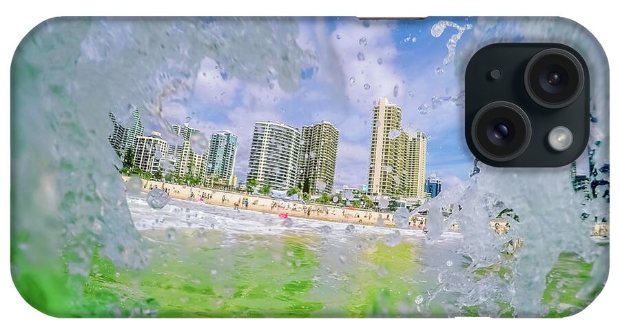 Day At The Beach iPhone Case featuring the photograph Surfers Peephole by Az Jackson