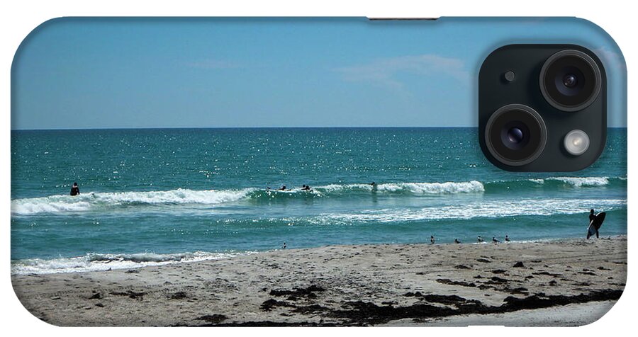 Florida iPhone Case featuring the photograph Surfs Up at Cocoa Beach by Judy Hall-Folde