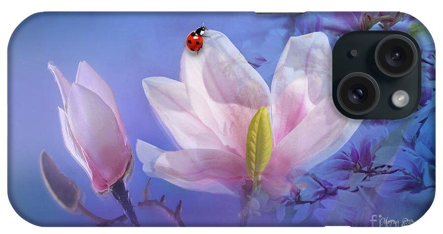 Magnolia Blossom iPhone Case featuring the digital art Sweet Magnolia by Morag Bates