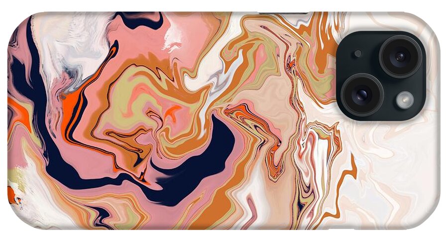 Marble iPhone Case featuring the digital art Swirl by Itsonlythemoon -