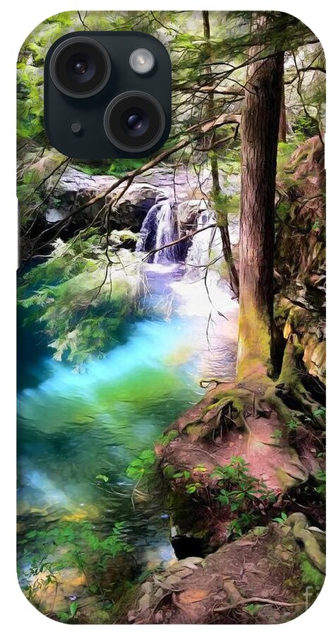 Waterfall iPhone Case featuring the photograph Sycamore Falls by Rachel Hannah