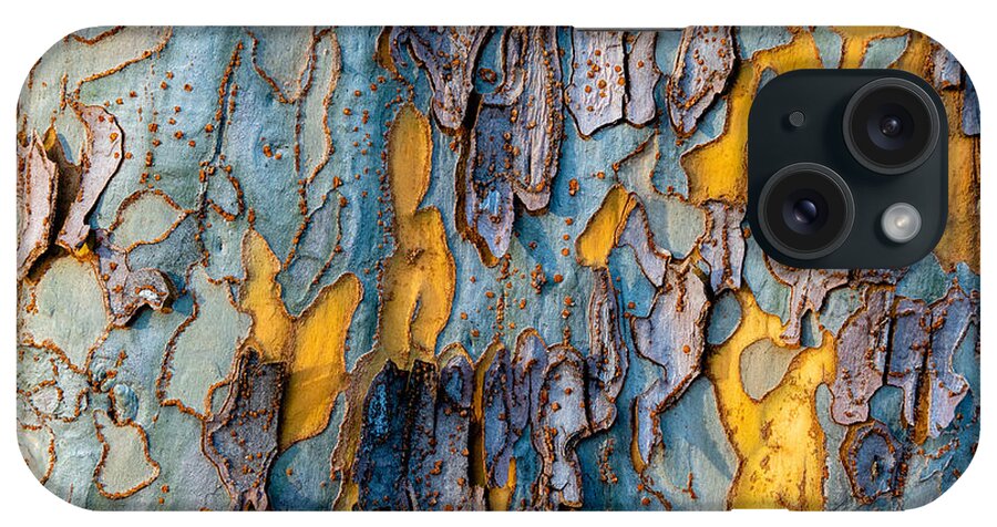 Tree Bark iPhone Case featuring the photograph Sycamore tree bark natural pattern 2 by Alessandra RC
