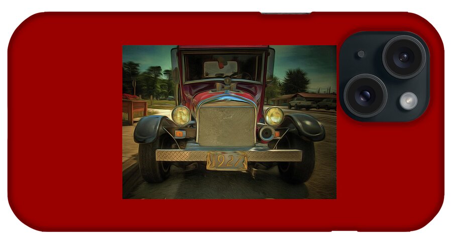 Old Cars iPhone Case featuring the photograph T Bucket In Siletz by Thom Zehrfeld