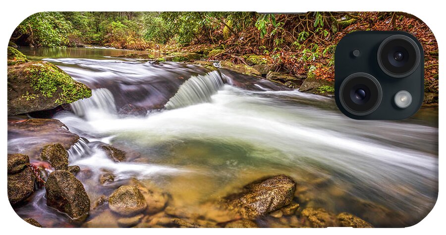 Creek iPhone Case featuring the photograph Water In Motion by Ed Newell