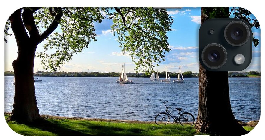 Delaware River iPhone Case featuring the photograph Taking a Break on a Spring Afternoon by Linda Stern