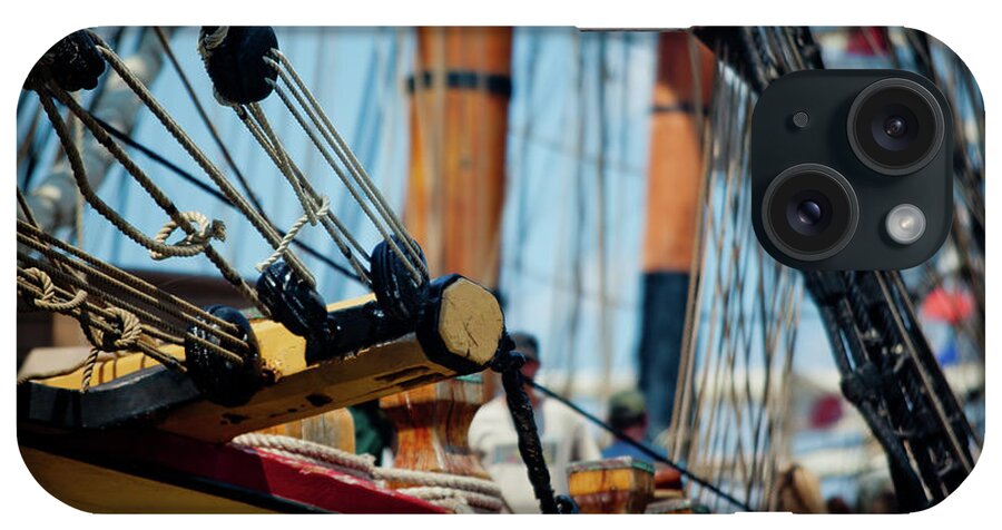 Nautical iPhone Case featuring the photograph Tall Ship Rigging by Rich S