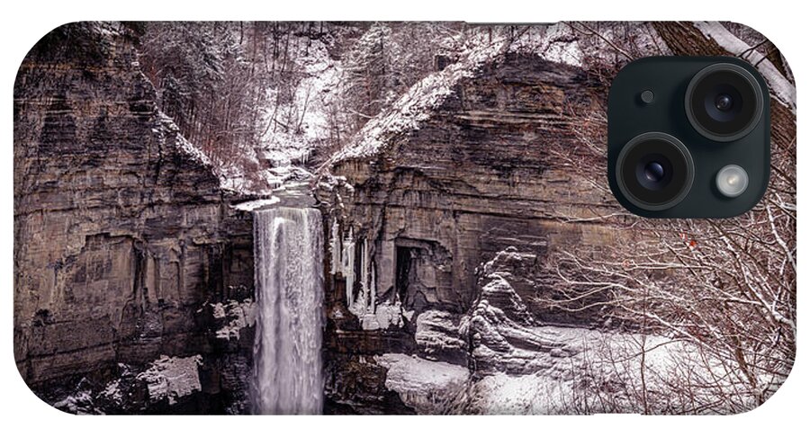 Winter iPhone Case featuring the photograph Taughannock Freefall by William Norton
