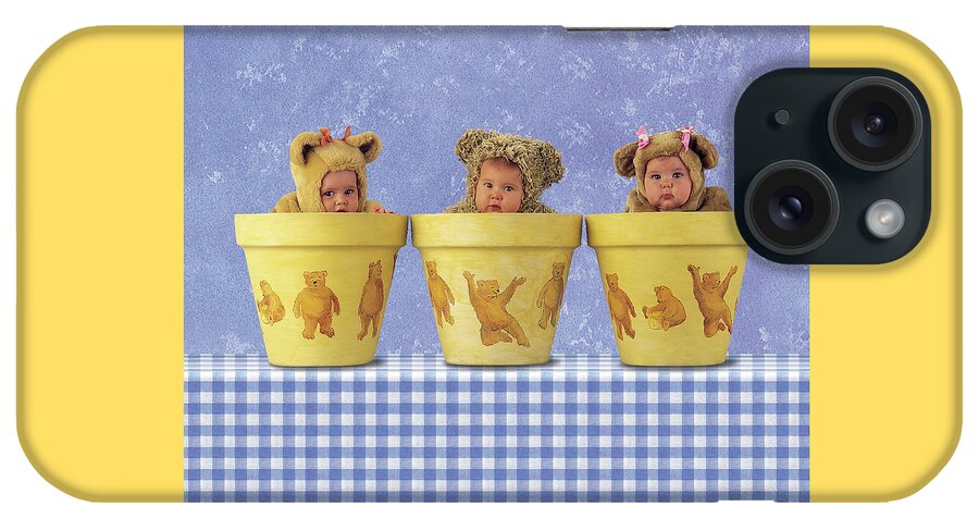 Flowerpots iPhone Case featuring the photograph Teddy Bear Pots by Anne Geddes