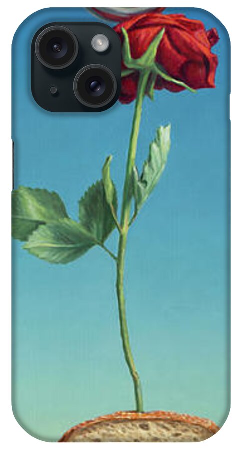 Still-life iPhone Case featuring the painting Tenuous Still-Life 1 by James W Johnson