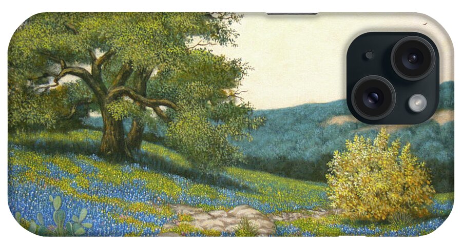 Texas iPhone Case featuring the painting Texas Spring by Norman Engel