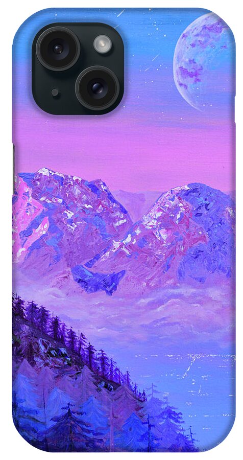 Landscape iPhone Case featuring the painting That Which You Believe Fragment by Ashley Wright
