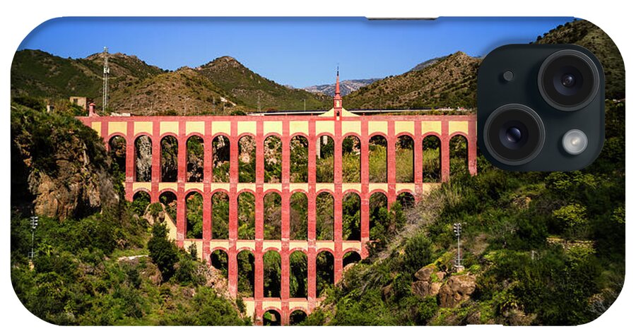The 19th Century Puente Del Aguila Bridge Of The Eagle Aqueduct iPhone Case featuring the photograph The 19th Century, Puente del Aguila, Bridge of the Eagle Aqueduct by Panoramic Images