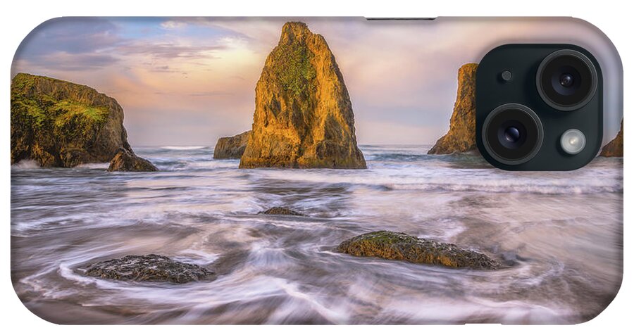 Bandon iPhone Case featuring the photograph The 4 Horsemen of the Coast by Darren White