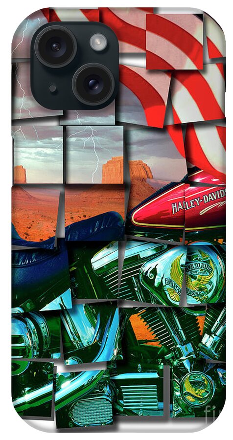 Nag000166wi iPhone Case featuring the digital art The American Dream by Edmund Nagele FRPS