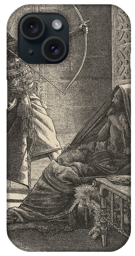 After Arthur Murch iPhone Case featuring the drawing The Arrow of Deliverance by After Arthur Murch