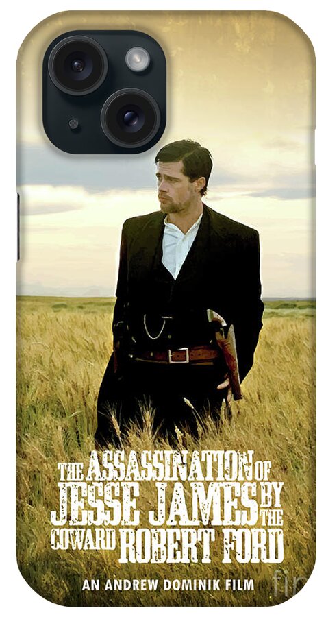 Movie Poster iPhone Case featuring the digital art The Assassination Of Jesse James by Bo Kev