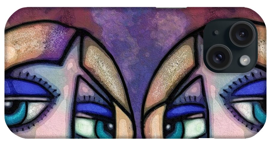Painted Ladies iPhone Case featuring the digital art The Audience by Diana Rajala