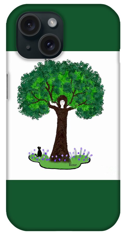 Tree Art iPhone Case featuring the digital art The awakening by Elaine Hayward