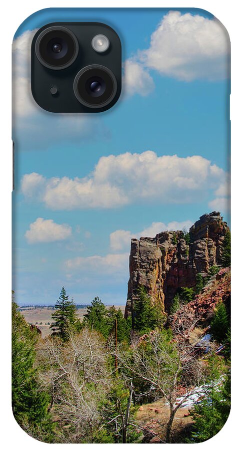 Rock Climber iPhone Case featuring the photograph Eldorado Canyon State Park,The Bastille by Tom Potter