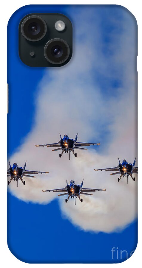Top Gun iPhone Case featuring the photograph The Blue Angels - U.S. Navy Flight Demonstration Squadron by Sam Antonio
