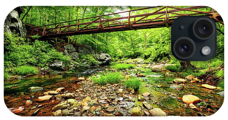 North Carolina iPhone Case featuring the photograph The Bridge Over Otter Creek by Dan Carmichael