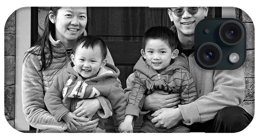 Family iPhone Case featuring the photograph The Chen Family by Monika Salvan