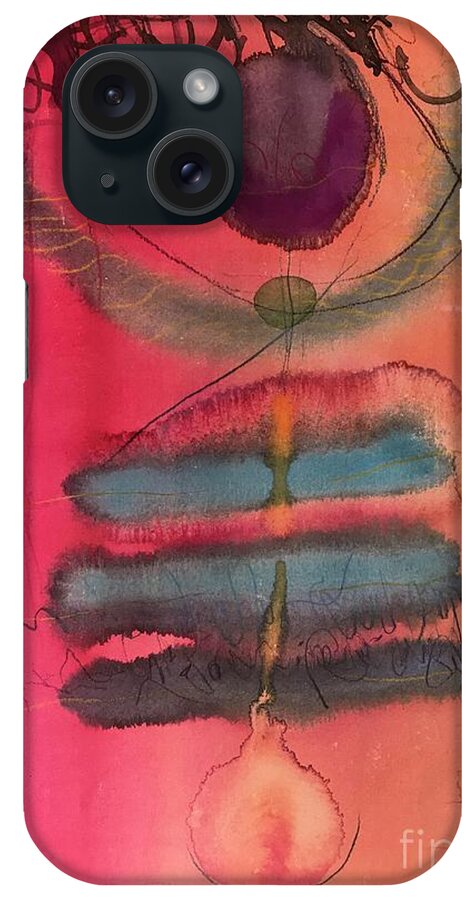Watercolor iPhone Case featuring the painting The Dance by Glen Neff
