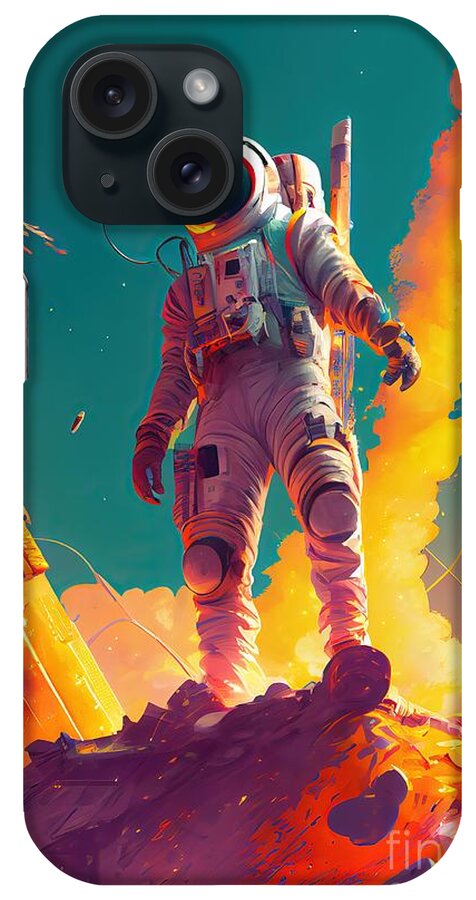 Victory iPhone Case featuring the painting The End by N Akkash