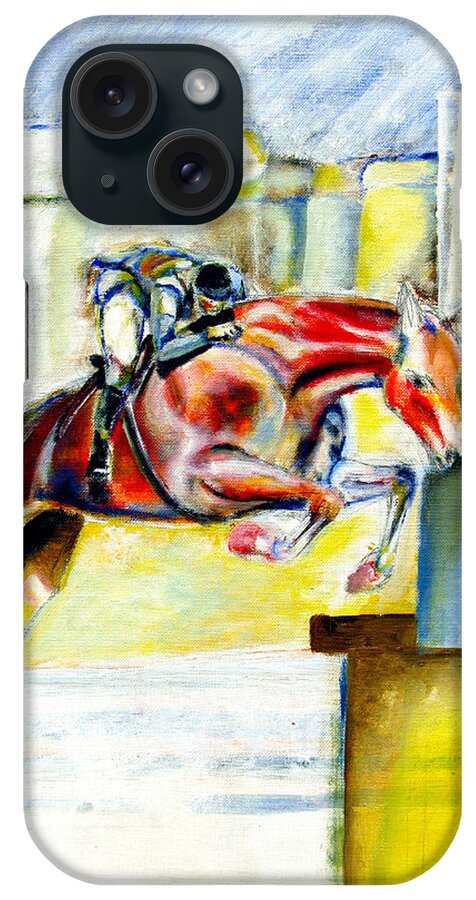 Horse iPhone Case featuring the painting The Equestrian Horse and Rider by Tom Conway
