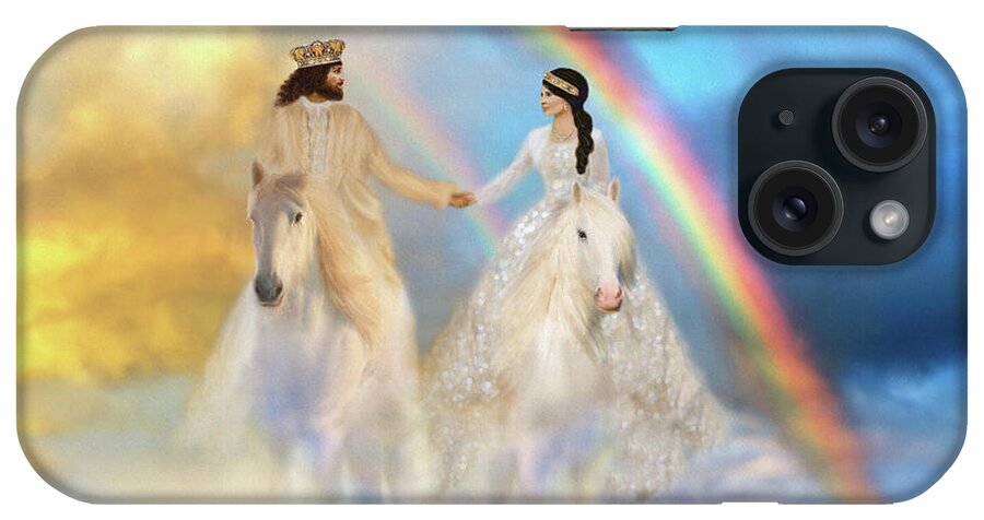 King iPhone Case featuring the digital art The Eternal Promise by Constance Woods