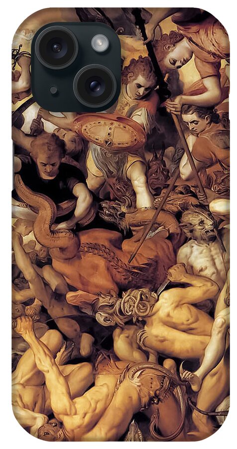 Fall iPhone Case featuring the painting The Fall of the Rebellious Angels by Frans Floris