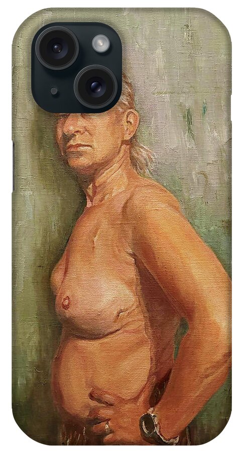 Figure iPhone Case featuring the painting The Fighter by James Andrews