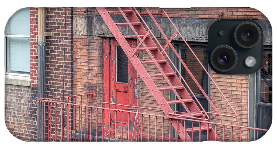 Chelsea iPhone Case featuring the photograph The Fire Escape by Penny Polakoff