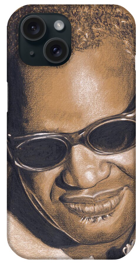 Singer iPhone Case featuring the drawing The genius of soul by Rob De Vries