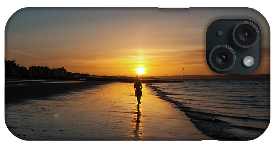 Girl iPhone Case featuring the photograph The Girl on the Beach by Max Blinkhorn