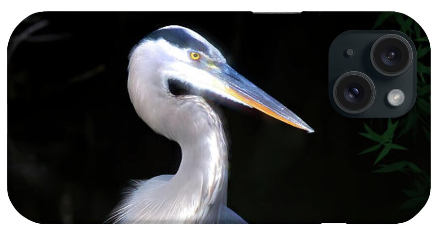 Great Blue Heron iPhone Case featuring the photograph The Great Heron by Mark Andrew Thomas