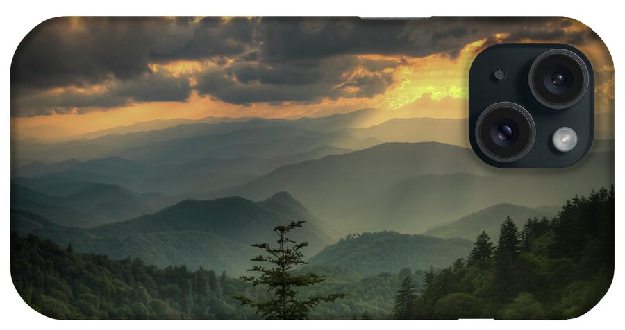 Sunset iPhone Case featuring the photograph The Great Smoky Mountains by Doug McPherson