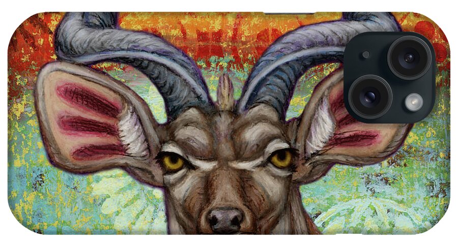 Greater Kudu iPhone Case featuring the painting The Greatest Kudu by Amy E Fraser