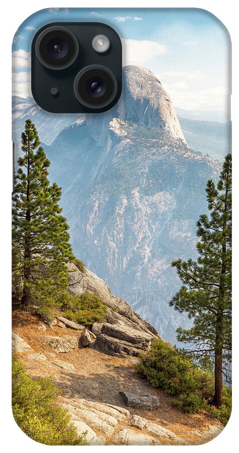 Landscape iPhone Case featuring the photograph The Half Dome guardians by Davorin Mance