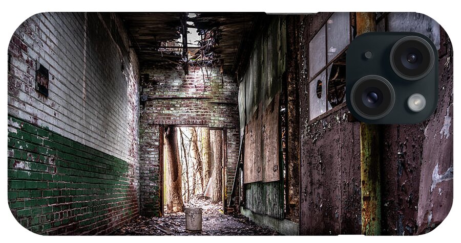 Abandoned iPhone Case featuring the photograph The Hallway by Darrell DeRosia
