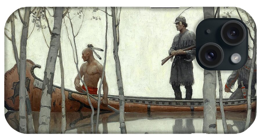 Newell Convers Wyeth iPhone Case featuring the painting The Last of the Mohicans by Newell Convers Wyeth