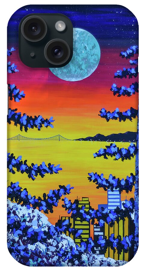 San Francisco iPhone Case featuring the painting The Living Bay by Ashley Wright