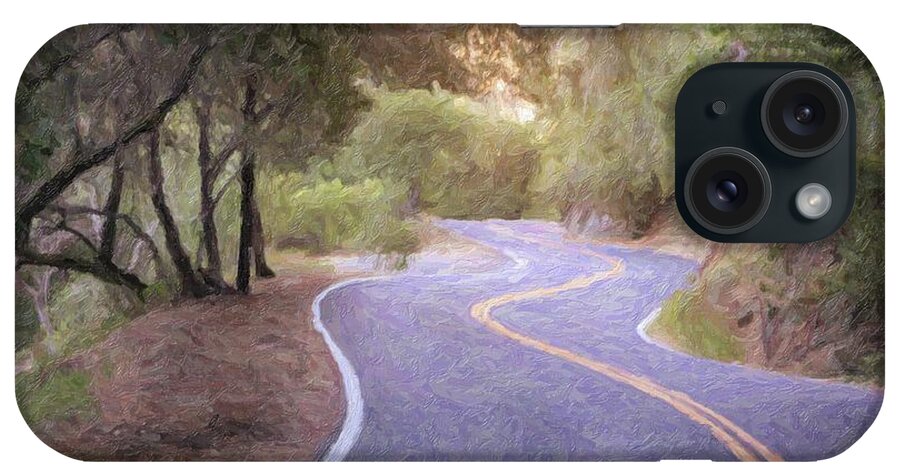 Rural iPhone Case featuring the photograph The Long and Winding Road by Carolyn Ann Ryan
