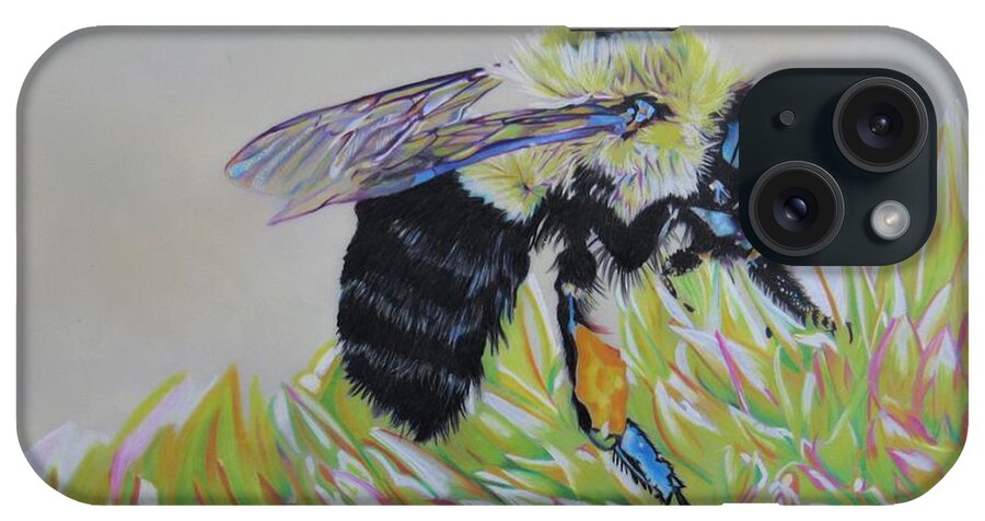 Bee iPhone Case featuring the drawing The Look and Feel by Kelly Speros