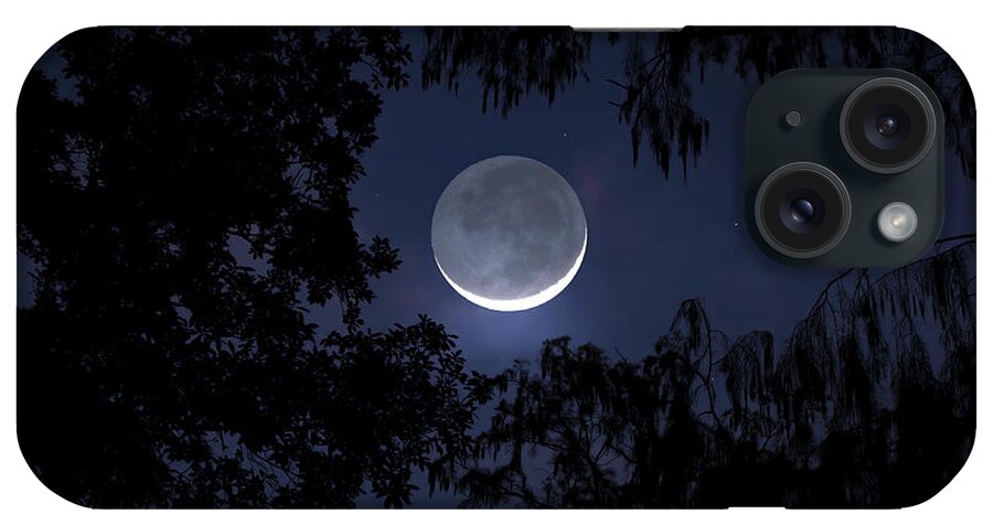 Crescent Moon iPhone Case featuring the photograph The Magic of Twilight by Mark Andrew Thomas