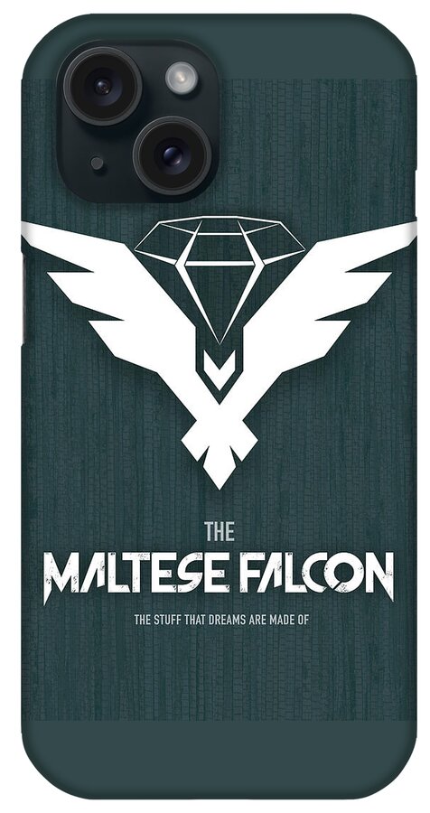 Movie Poster iPhone Case featuring the digital art The Maltese Falcon - Alternative Movie Poster by Movie Poster Boy