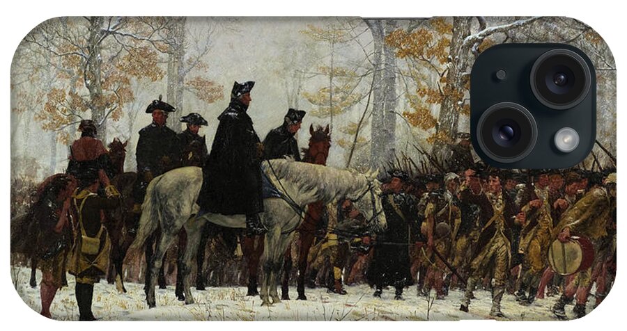 March iPhone Case featuring the painting The March to Valley Forge, Dec 19, 1777 by William Trego